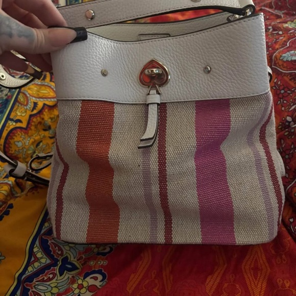 Kate Spade Multicolor Striped Backpack